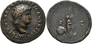 Nero (54-68) - As (10,24 g), Lugdunum ... 
