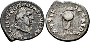 Vitellius (69) - Denarius (3,14 g), Roma, ... 