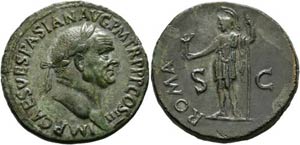 Vespasianus (69-79) - Sestertius (20,86 g), ... 