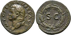 Vespasianus (69-79) - As (6,38 g), Roma, ... 
