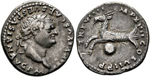 Titus (79-81) - als Augustus. Denarius (3,10 ... 