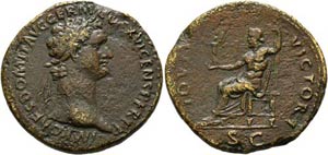 Domitianus (81-96) - Sestertius (24,59 g), ... 