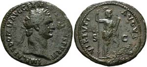 Domitianus (81-96) - As (9,82 g), Roma, ... 
