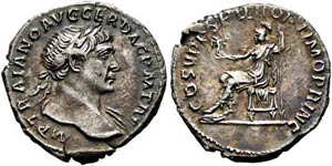 Traianus (98-117) - Denarius (2,97 g), Roma, ... 