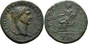 Traianus (98-117) - Sestertius (26,59 g), ... 