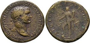 Traianus (98-117) - Sestertius (26,42 g), ... 