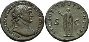 Traianus (98-117) - Sestertius (23,33 g), ... 