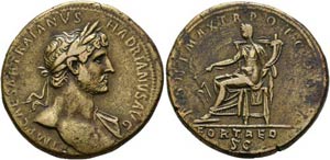 Hadrianus (117-138) - Sestertius (24,64 g), ... 