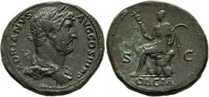 Hadrianus (117-138) - Sestertius (26,93 g), ... 