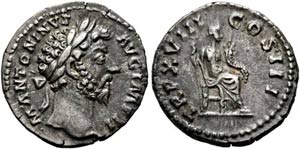 Marcus Aurelius (161-180) - Denarius (3,48 ... 
