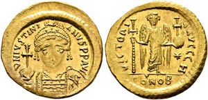 Iustinianus I. (527-565) - Solidus (4,48 g), ... 