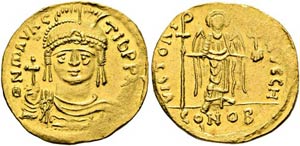 Mauricius Tiberius (582-602) - Solidus (4,44 ... 