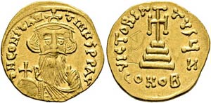 Constans II. (641-668) - Solidus (4,41 g), ... 
