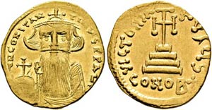 Constans II. (641-668) - Solidus (4,49 g), ... 