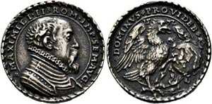 Maximilian II. 1564-1576 - AR-Gußmedaille ... 