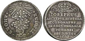 Joseph I. 1705-1711 - AR-Jeton (3,23g), ... 