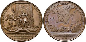 Karl VI. 1711-1740 - AE-Medaille (43mm) 1710 ... 