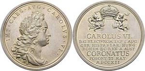 Karl VI. 1711-1740 - AR-Medaille (46,49g), ... 