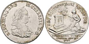 Maria Theresia 1740-1780 - AR-Jeton (4,15g), ... 