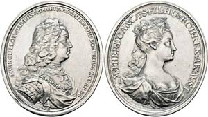 Maria Theresia 1740-1780 - Ovale AR-Medaille ... 