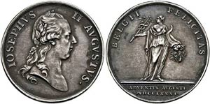 Joseph II. 1765-1790 - AR-Medaille (6,89g), ... 