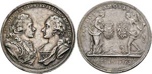 Leopold II. 1790-1792 - AR-Medaille (8,77g), ... 