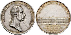 Franz II. (I.) 1792-1835 - AR-Medaille ... 