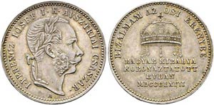 Franz Joseph 1848-1916 - AR-Jeton (5,42g), ... 