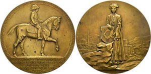 Franz Joseph 1848-1916 - AE-Medaille (75mm) ... 