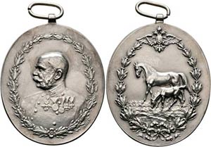 Franz Joseph 1848-1916 - Tragbare ovale ... 