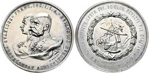 Franz Joseph 1848-1916 - AR-Medaille (41g), ... 