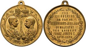 Franz Joseph 1848-1916 - Lot 4 Stück; a) ... 