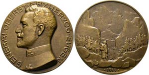 I. Weltkrieg 1914-1918 - AE-Medaille (61mm) ... 