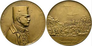 I. Weltkrieg 1914-1918 - AE-Medaille (65mm) ... 