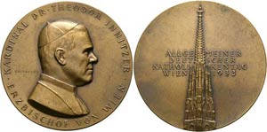 Wien - Erzbistum - Lot 3 Stück; AE-Medaille ... 