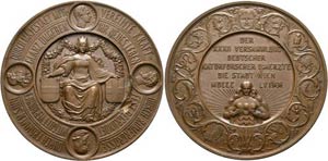 Wien - AE-Medaille (69mm) 1856 von Karl ... 
