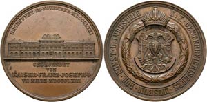 Wien - AE-Medaille (57mm) 1871 von K. ... 