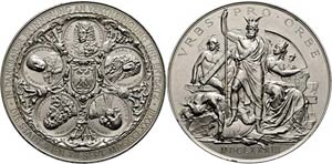 Wien - AE-Medaille (Weißmetall) (72mm) 1683 ... 