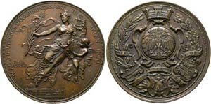 Wien - AE-Medaille (61mm) 1890 von Anton ... 