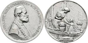 Wien - AR-Medaille (42,23g), (46mm) 1909 von ... 