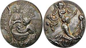  - Ovale AR-Medaille (27,98g), (52mm) o.J. ... 