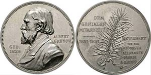 GRUNOW, Albert 1526-1914 - AE-Medaille ... 