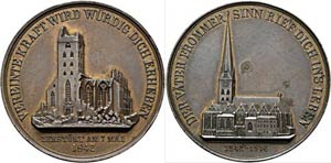Hamburg - AE-Medaille (44mm) 1842 von ... 