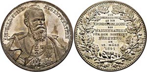 Nürnberg - AE-Medaille (versilbert) (41mm) ... 