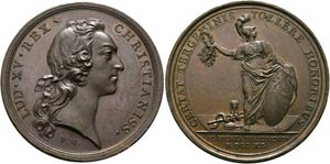 Dijon (Bourgogne) - AE-Medaille (42mm) 1740 ... 
