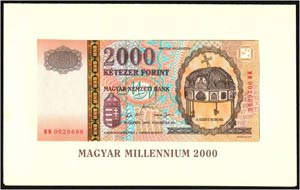 SCHWEIZ - 2000 Forint 20. 8. 2000 ... 