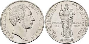 Maximilian II. 1848-1864 - 2 Gulden 1855 ... 