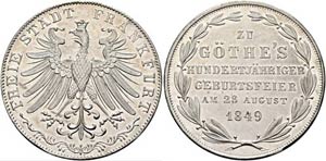 Frankfurt-Reichsstadt - 2 Gulden 1849, ... 