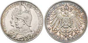 Wilhelm II. 1888-1918 - 2 Mark 1901 A 200 ... 