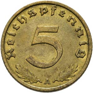 Drittes Reich 1933 - 1945 - 5 Reichspfennig ... 
